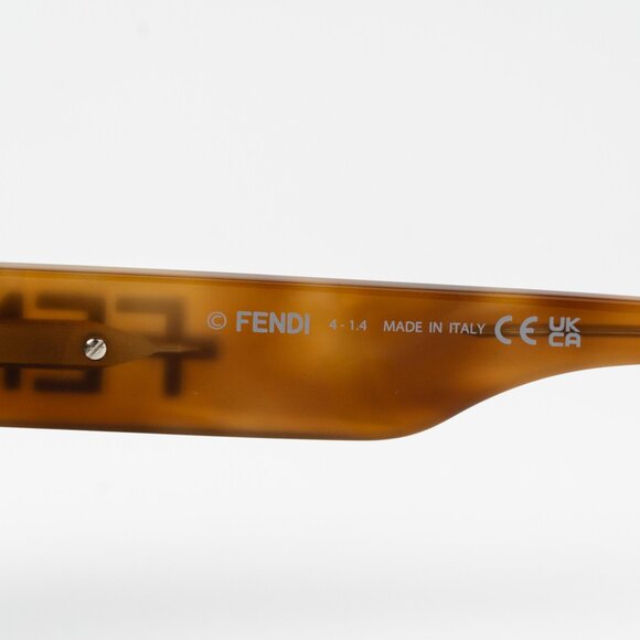 Fendi FENDIGRAPHY Men Sunglasses Square Havana Green FE40130F 55N BRAND NEW - Picture 8 of 10